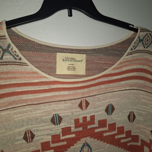 Natural Reflections Women's Top Southwestern Aztec Native American Design XL - Picture 4 of 10